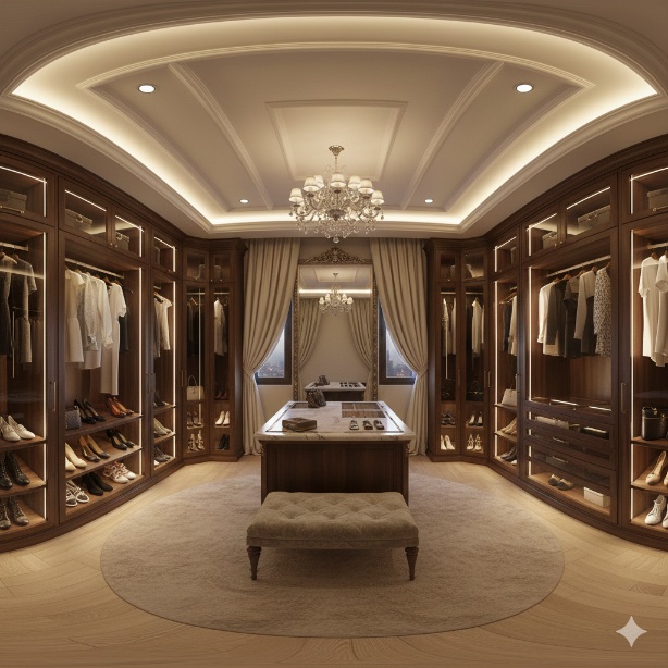 3D वार्डरोब सेंसर लाइट विज़ुअलाइज़ेशन पुणे | ECIRA Smart Wardrobe