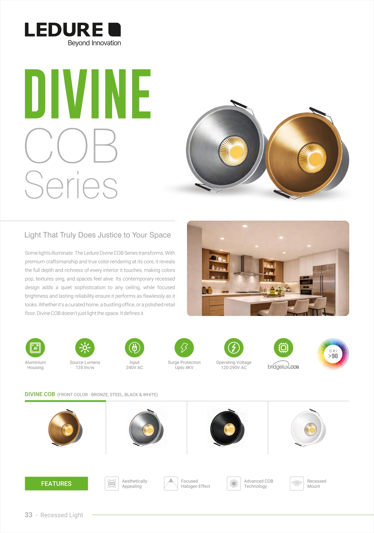 Ledure Divine COB Light Series | ECIRA Pune