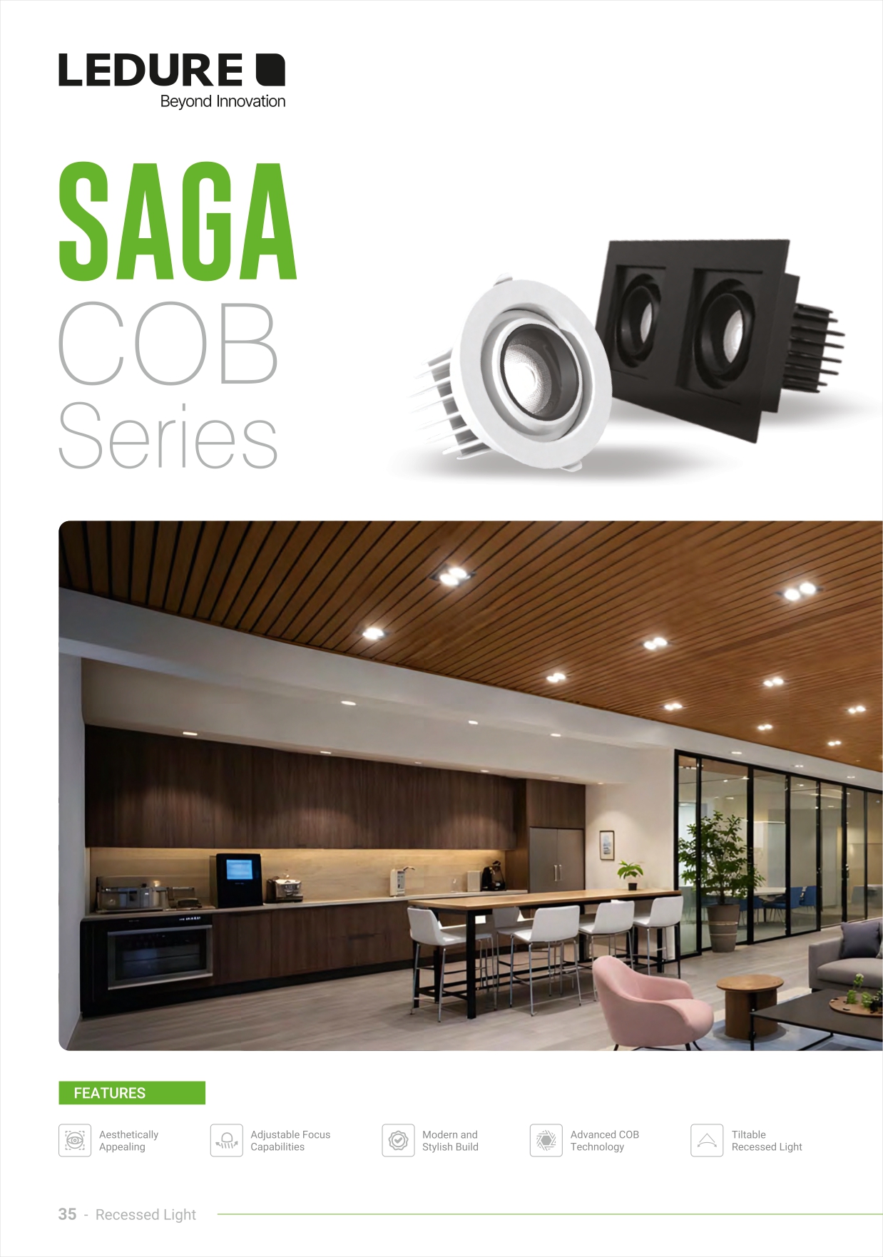Ledure Saga COB Series Luxury Interior Installation | ECIRA Pune