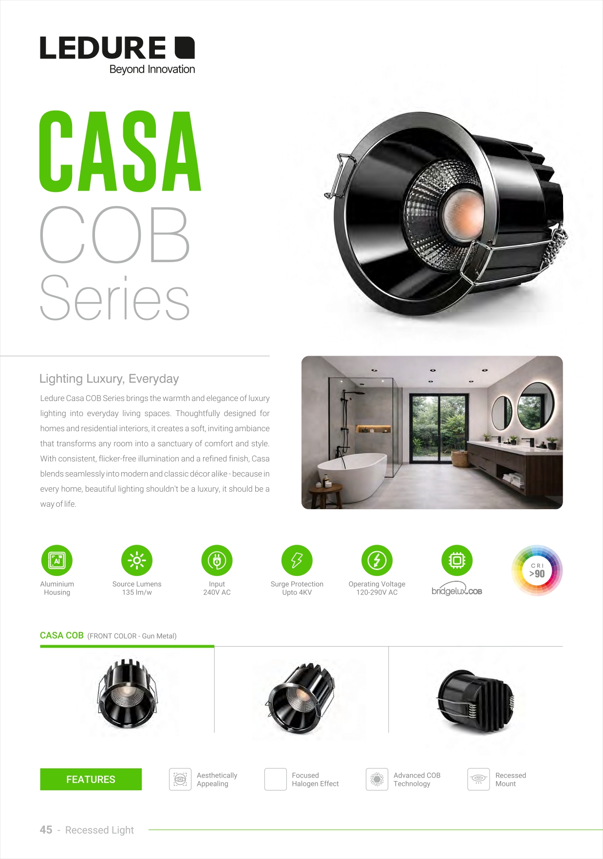 Ledure Casa Luxury COB Lighting | ECIRA Pune