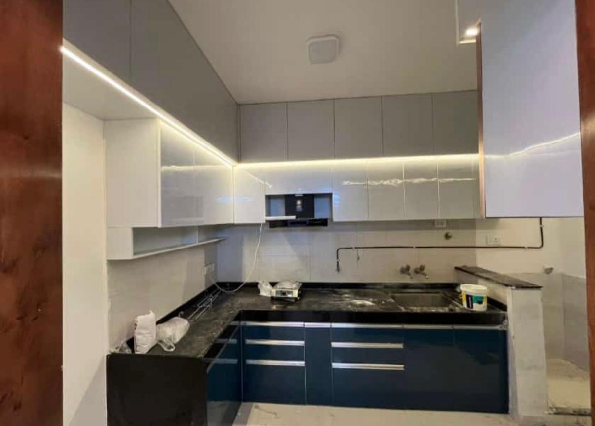 Smart kitchen setup with hand-wave motion sensors