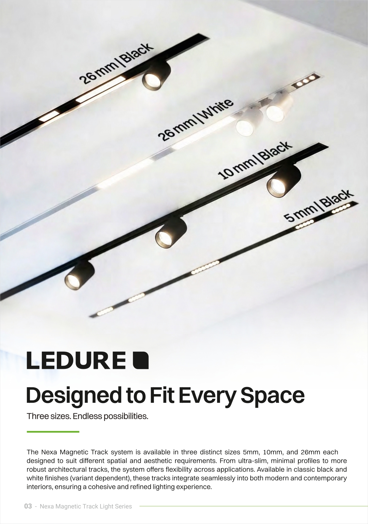 Ledure Nexa Magnetic Track Light Series | ECIRA Pune