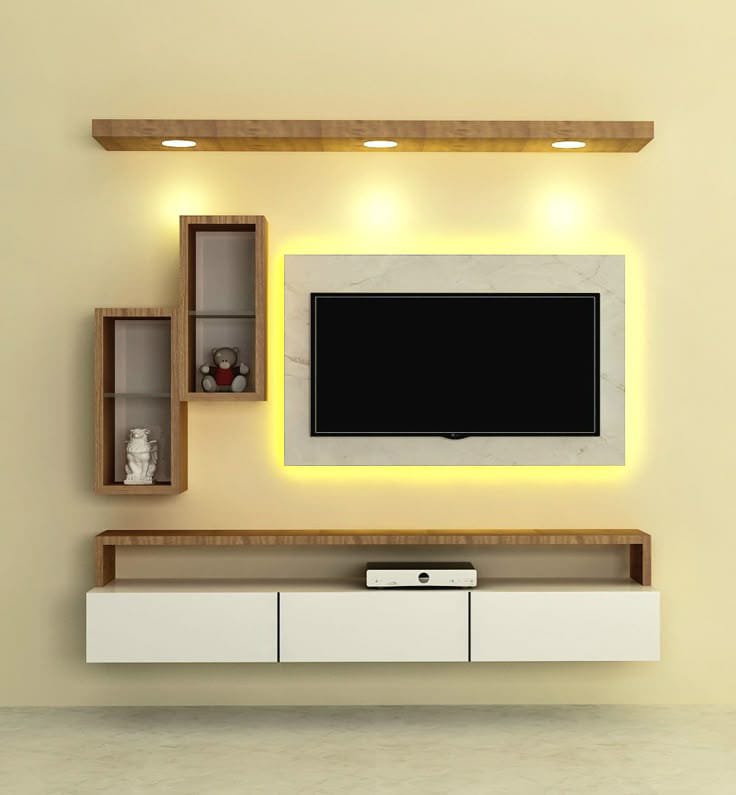 लक्ज़री कस्टमाइज्ड ट्रैक लाइटिंग पैनल | ECIRA Premium Living Room